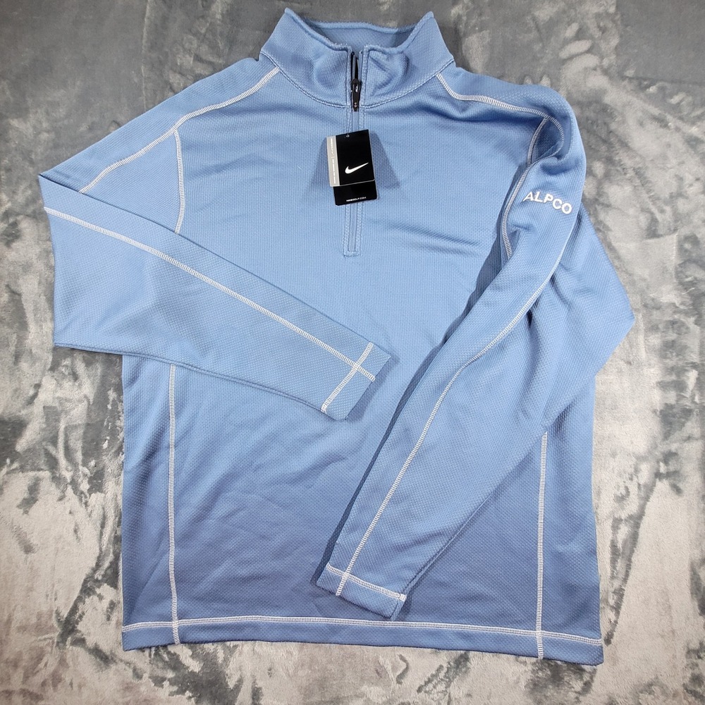 NWT Nike Golf Therma-FIT 1/4‎ Zip Pullover Mens XL Blue 244610-455
